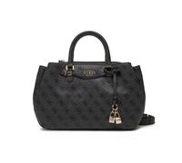Borsa donna due manici con tracolla Guess Kathya Coal Logo