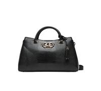 Borsa donna due manici con tracolla Guess Salinge Black