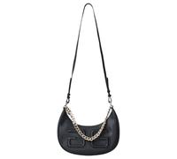 Borsa Donna Gaelle Mezzaluna Con Tracolla Saffiano Leather Black