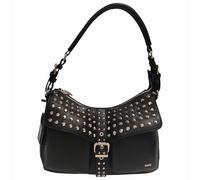 Borsa donna GAUDI' Hobo bag con borchie modello a mano con tracolla staccabile colore nero misure 23X20x7 cm
