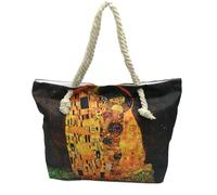 Borsa donna grande a spalla mano shopper bag viaggio lavoro maxi fantasia Klimt