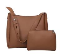 Borsa Donna Grande Capienza 2 Pezzi Set, Borsa Tracolla in Pelle PU Impermeabile, Borsa Tote Shopper Elegante per Lavoro, Scuola, Shopping e Viaggi, Borsetta a Spalla con Portafogli