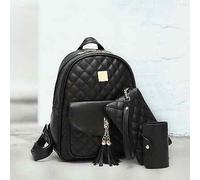 Borsa donna grande comoda zaino manici zainetto nero accessori 2450