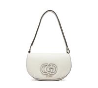 GUESS Calebra Convertible Xbody Flap Bag Creme White