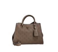 BORSA DONNA GUESS cresidia 2 borsa a mano DARK TAUPE LOGO DARK TAUPE LOGO HWPD98