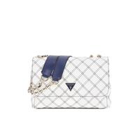 GUESS Cruise Vibe Convertible Xbody Flap Bag White / Navy