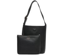 BORSA DONNA GUESS meridian 2 borsa a secchiello NERO NERO 404543