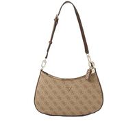 Guess Borsa a spalla da donna Noelle II Zip superiore con logo Latte/Marrone
