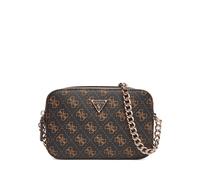 BORSA DONNA GUESS noelle 2 borsa a tracolla BROWNLOGO MARRONE 404605