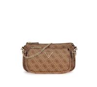 Guess Borsa a tracolla Noelle II Double Pouch Latte Logo Marrone