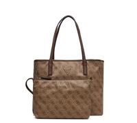 Guess Borsa Victtoria 2 in 1 Tote in similpelle ecosostenibile con pochette marrone