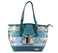 Borsa donna LAMBRETTA a spalla e Tracolla fantasia FIORI e Glitter