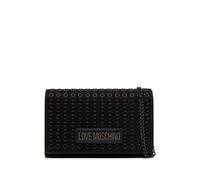 BORSA DONNA LOVE MOSCHINO borsa a tracolla con catena NERO/CANNA FUCILE ND scel