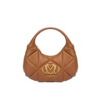 BORSA DONNA LOVE MOSCHINO embossed borsa a spalla piccola con tracolla cammello
