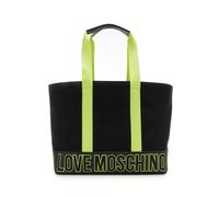 BORSA DONNA LOVE MOSCHINO free time borsa shopper in canvas NERO2 ND scelta=P N