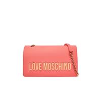 BORSA DONNA LOVE MOSCHINO laminated bold love borsa a spalla con catena corallo