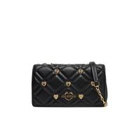 BORSA DONNA LOVE MOSCHINO sweet studs a spalla con catena NERO 411299