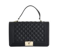 Borsa donna marc ellis flat square m black / light gold