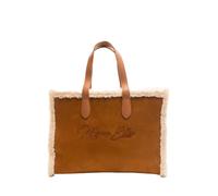BORSA DONNA MARC ELLIS SHERPA a mano media con tracolla dark cuoio 404042
