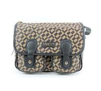 Borsa Donna Pattina Rettangolare con Tasche LANCETTI Linea Personalizzata a Spalla Tracolla in Tessuto Regolabile ART: LL22W-109-7 LINEA ROSANNA Dimensioni 27 X 20 X 12 (TERRA)