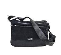 Borsa Donna Sacca Spallaccia Morbida in Ecopelle Multitasche Tracolla Regolabile in Tessuto Personalizzato Dimensioni: 28 X 22 X 10 cm. ART. 009-4 Marchio COVERI (NERO)