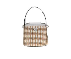 Borsa donna secchiello piccolo Atalia Guess Natural/White