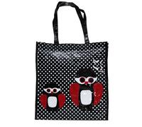 Borsa Donna Shopper In Plastica Busta Spesa Casual Universale Gufo