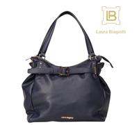 Borsa Donna Shopping Bag A Spalla Laura Biagiotti Ecopelle Rosa Con Tracolla