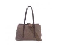 Borsa Donna Shopping Grande con Tracolla Borbonese Beige/Marrone