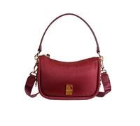 Borsa donna sottospalla media con doppia tracolla Borbonese Merlot