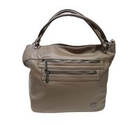 Borsa Donna Spallaccia Morbida Ecopelle Multitasche Manici/Tracolla doppia corta e Tracolla lunga Regolabile/Removibile Dimensioni: 43 X 34 X 15 cm. ART. 4357 Marchio Coveri (TAUPE)
