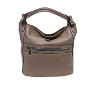 Borsa Donna Spallaccia Morbida Ecopelle Multitasche Tracolla doppia corta e Tracolla lunga Regolabile/Removibile Dimensioni: 41 X 33 X 12 cm. ART. 4685 Marchio Coveri (TAUPE)