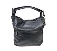 Borsa Donna Spallaccia Morbida Ecopelle Multitasche Tracolla doppia corta e Tracolla lunga Regolabile/Removibile Dimensioni: 41 X 33 X 12 cm. ART. 4685 Marchio Coveri (NERO)