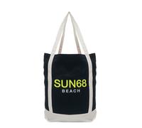 BORSA DONNA SUN68 cabardine borsa tote in cotone NAVY BLUE NAVY BLUE X32134x.07