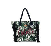 BORSA DONNA SUN68 fancy sponge allover borsa tote VERDE INGLESE/BIANCO PANNA VER