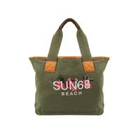 BORSA DONNA SUN68 logo beach tote bag in cotone MILITARE ND MILITARE X33202.19
