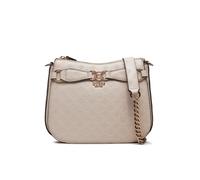 Borsa Donna Tracolla Con Zip Sopra Arlena Guess Taupe Logo