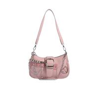 Borsa Donna Y2k Vintage Prime, Shoujo Y2k Bag, Borsa Vintage, Piccole Borse a Mano, Borse a Tracolla Degli Anni 2000, Borbonese a Tracolla Estetica, per L'uso Quotidiano (Pelle PU Rosa)