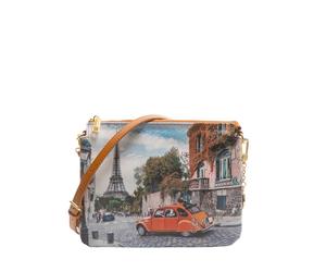 BORSA DONNA YNOT yesbag borsa a spalla a 3 scomparti cest la vie FANTASIA 406342