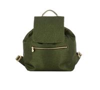 Borsa donna zainetto chiusura con patta Borbonese Alloro