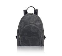 Borsa Donna Zainetto Chiusura Zip Stondato Grande Alviero Martini Prima Classe Geo Black CD05664260001-Black