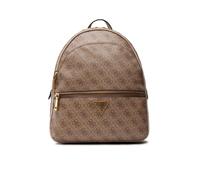 Borsa donna zainetto chiusura zip stondato Manhattan Guess Latte Logo