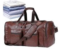 Borsa Duffle Da Viaggio,Grande Resistente Pelle PU - Borsa Tote Da Viaggio Per Il Weekend Per Uomo | Per Papà E Fidanzato, Trasferte, Notte, Weekend, Business, Palestra, Aereo,
