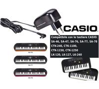 Borsa e Alimentatore CASIO per Tastierine Serie CASIO SA 76 / SA 77 / SA 78 B...