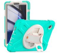 Borsa e custodia per tablet PC Compatibile con Samsung Galaxy Tab A9 8.7 pollici modello 2023 (SM-X110/SM-X115 Custodia, custodia antiurto e anticaduta resistente con tracolla protettiva(Green 1)