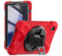 Borsa e custodia per tablet PC Compatibile con Samsung Galaxy Tab A9 8.7 pollici modello 2023 (SM-X110/SM-X115 Custodia, custodia antiurto e anticaduta resistente con tracolla protettiva(K?rm?z?)
