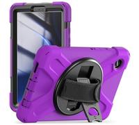 Borsa e custodia per tablet PC Compatibile con Samsung Galaxy Tab A9 8.7 pollici modello 2023 (SM-X110/SM-X115 Custodia, custodia antiurto e anticaduta resistente con tracolla protettiva(Mor)