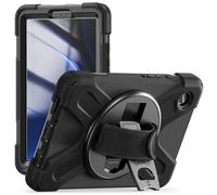 Borsa e custodia per tablet PC Compatibile con Samsung Galaxy Tab A9 8.7 pollici modello 2023 (SM-X110/SM-X115 Custodia, custodia antiurto e anticaduta resistente con tracolla protettiva(Siyah)