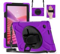 Borsa e custodia per tablet PC Custodia for Lenovo Tab S10 10.1 TB-311XU/K10C TB-311FU 2025 2024, custodia robusta antiurto e anticaduta con tracolla, custodia protettiva for bambini in silicone(Mor)