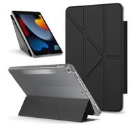 Borsa e custodia per tablet PC For iPad 10.2 Inch Case 9 8 7 Generation Case Detachable Magnetic Cover Slim Protective Cases,Transparent Back Shell Slim Stand Shockproof Tablet Cover(Siyah)